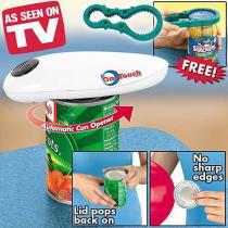 One Touch Can Opener - The Safe And Easy Kitchen Aid For Opening Any Can Quickly!